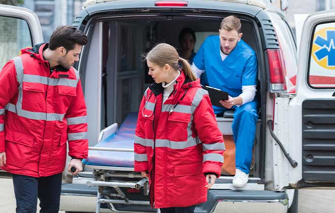 IASSIS Medical ambulance vehicle in Zakynthos, ready for emergency response